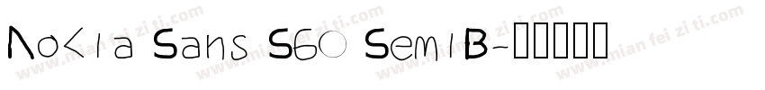 Nokia Sans S60 SemiB字体转换